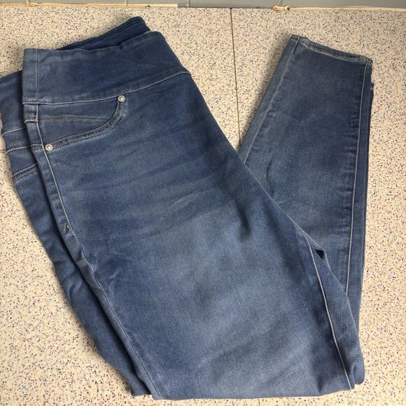 NWT Seven7 Plus High-Rise Tummy Toner Skinny Jean Lunar 16W New Spot - Picture 8 of 9